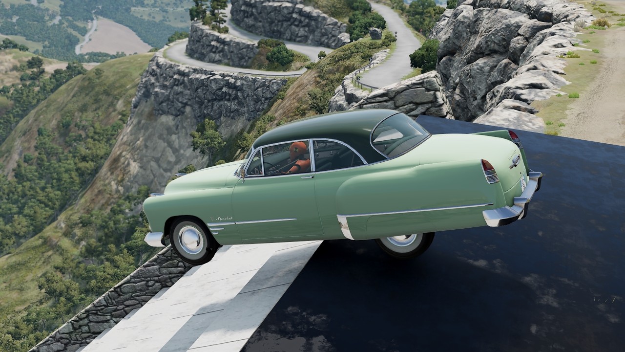 🔥 ESCALIER DE LA MORT ! Des voitures dévalent d’énormes escaliers dans BeamNG.drive