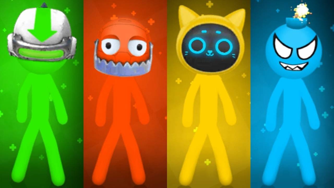 The Stickman Party Random MINIGAMES Gameplay 1 2 3 4 Player - BEST android GAMES