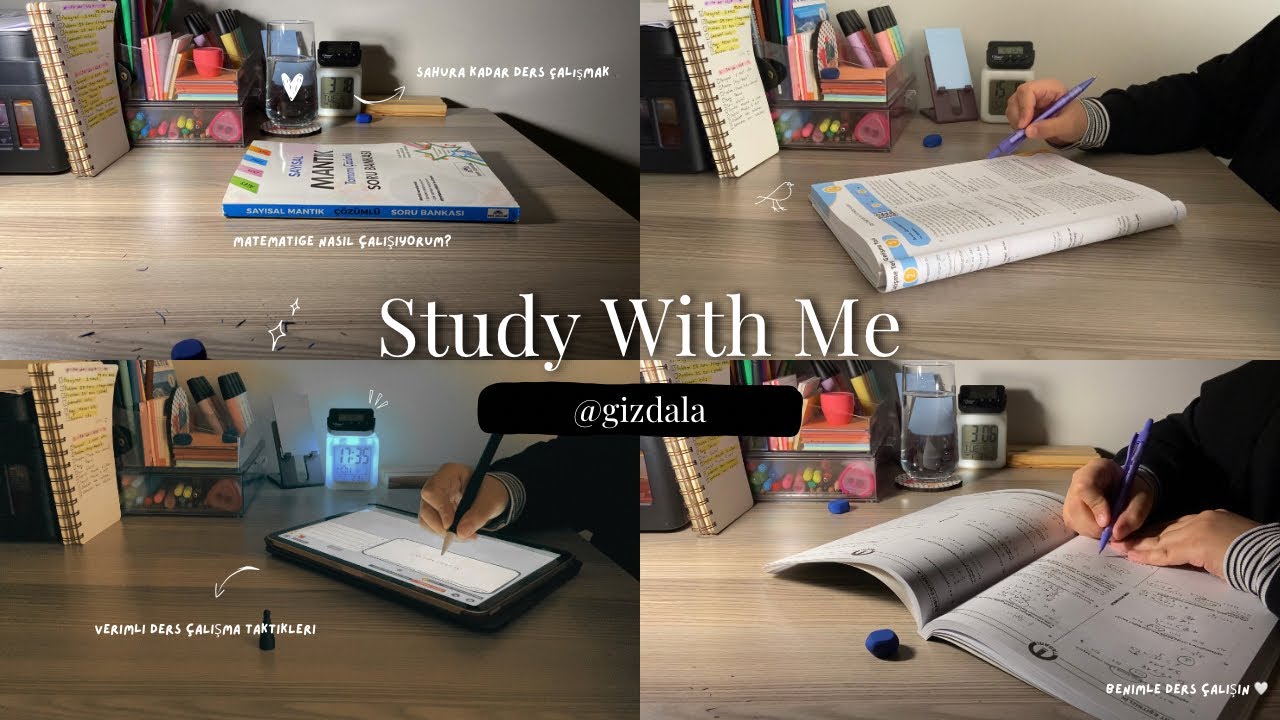 Sahura kadar ders çalışalım | Verimli bir gün | Matematiğe nasıl çalışıyorum? | #studywithme #vlog40