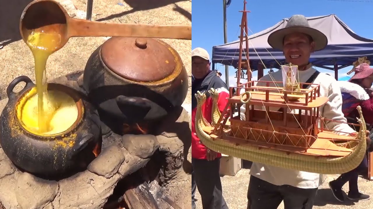 Maravillosa FERIA GASTRONÓMICA DEL PESCADO 🐟Huatajata 🛶 Lago Titicaca🦈