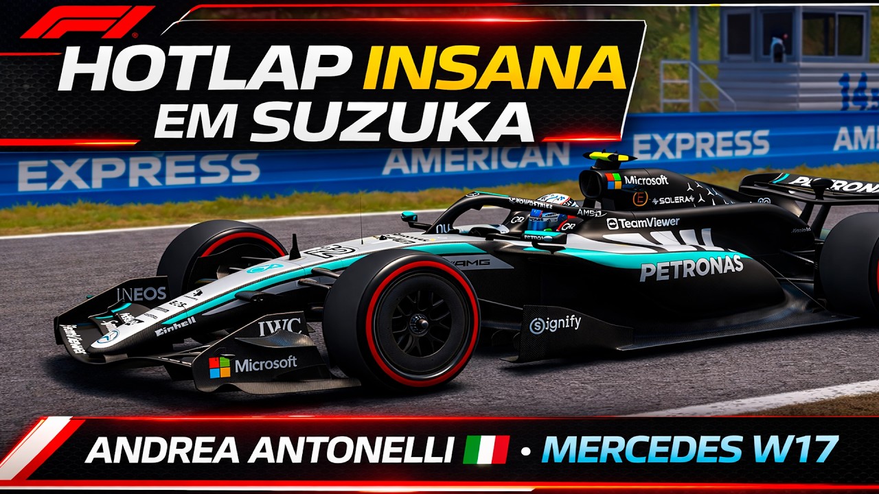 HOTLAP INSANA em Suzuka com Antonelli! 🇮🇹 | Mercedes W17 | Formula Ultra 2026 | Assetto Corsa 🔥