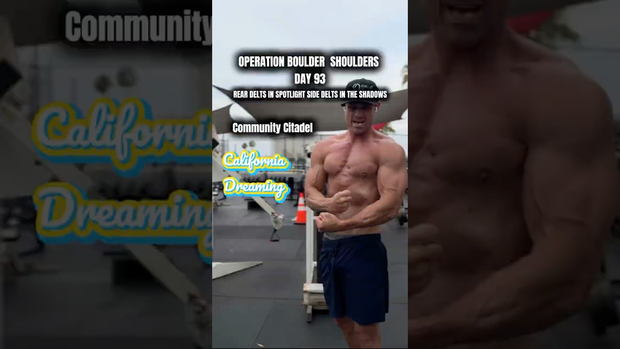 Operation Boulder Shoulder Day 93: CA Push Day! Build a Gym community!!!