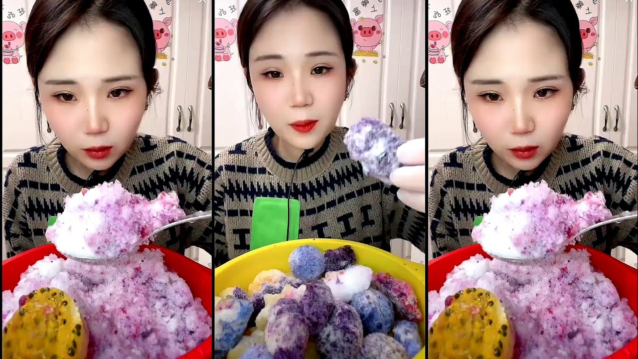 ASMR SHAVED ICE EATING YY