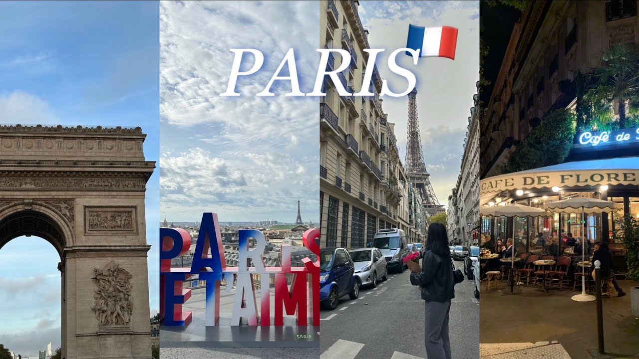 VLOG #8 나홀로 파리&런던🇫🇷🇬🇧(4) | 프랭땅백화점, 라파예트 전망대 | 에펠타워뷰 미슐랭 | 꽃집🌷 | 바토무슈 | 개선문 | 몽쥬약국, 기념품, 유로스타