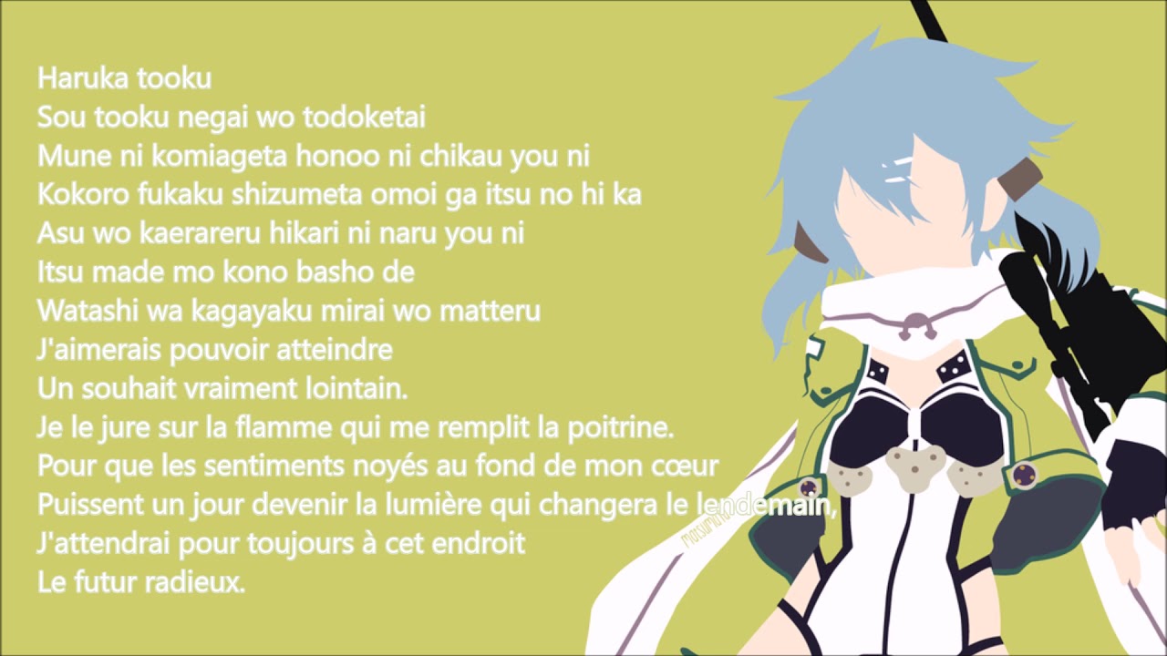 Sword Art Online ending 3 FULL vostfr