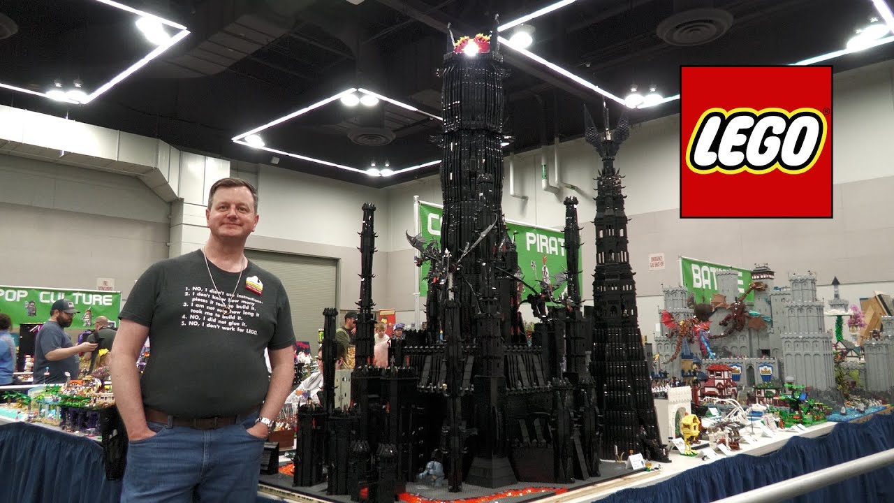 Huge LEGO The Two Towers from The Lord of the Rings