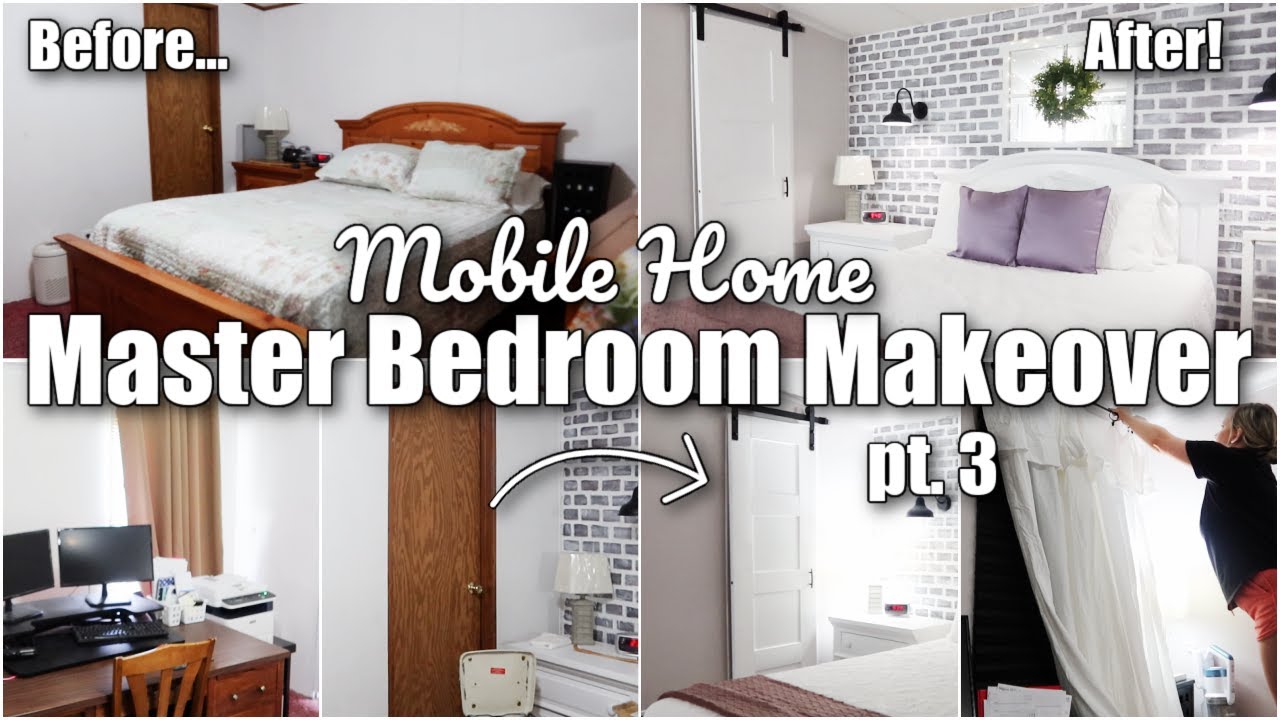 ✨'97 SINGLE WIDE✨ MASTER BEDROOM MAKEOVER PT. 3 \\ MOBILE HOME MAKEOVER ON A BUDGET