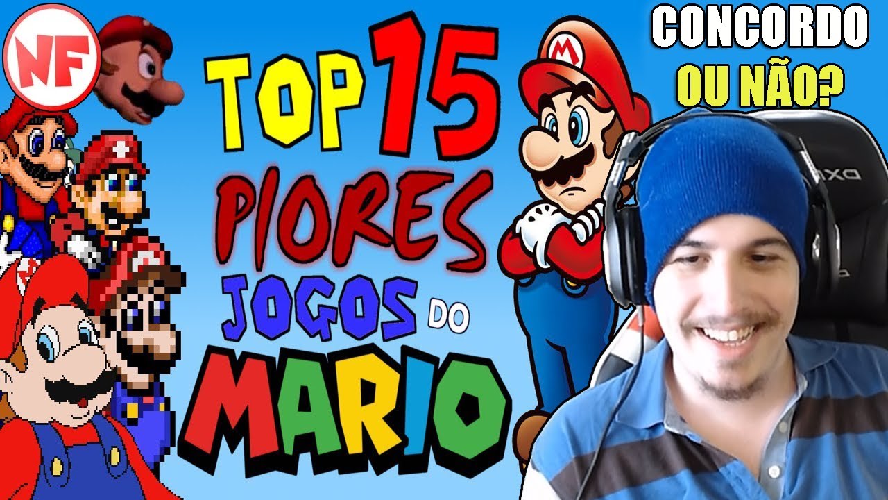 React TOP 15 Piores Jogos do Mario - NintendoFan - Shiny Reacts