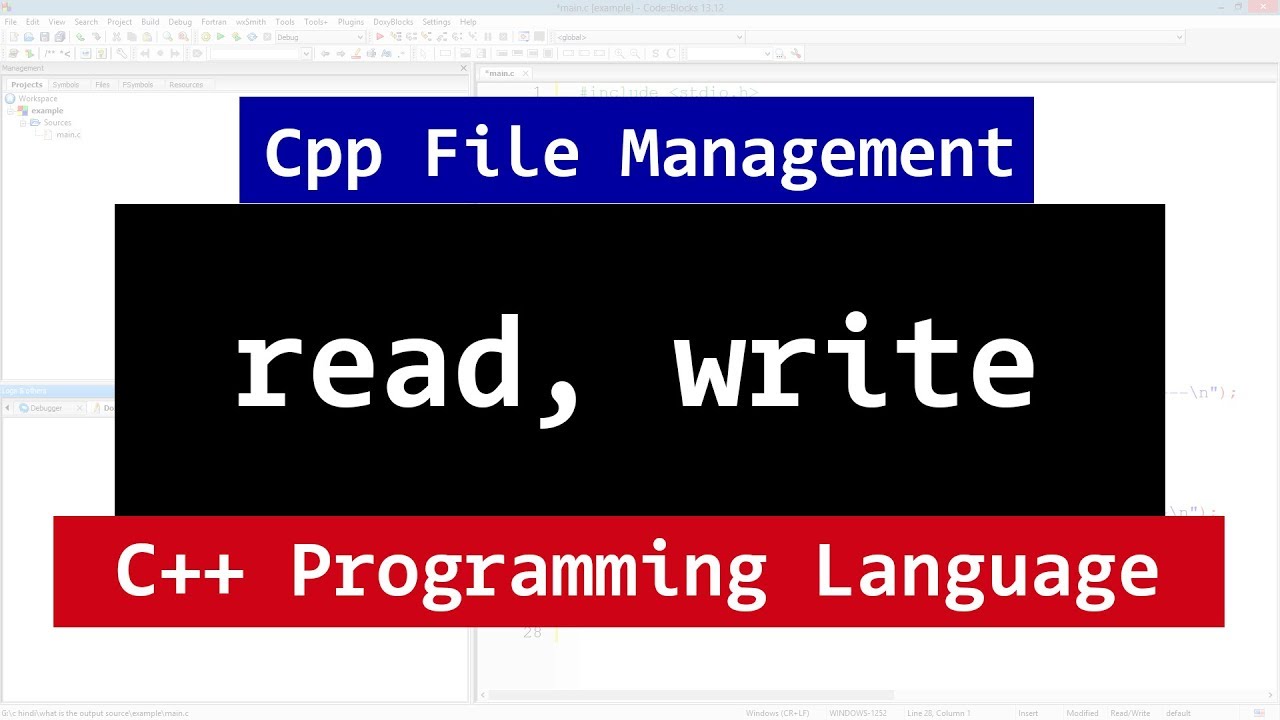 Двоичные файлы C++ | Методы чтения и записи | Видеоурок по управлению файлами программирования CPP