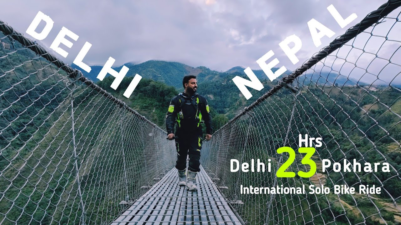 DELHI to NEPAL NON STOP 23 HRS | EP 01 | DELHI - POKHARA | Solo International Bike Ride | NEPAL 2025