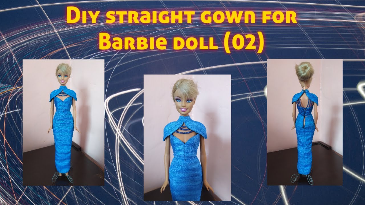 Diy straight gown for Barbie doll (02) | nunu seo