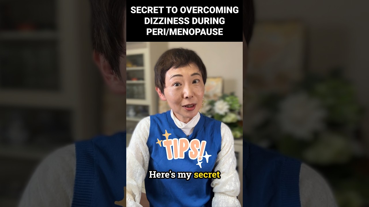 Secret to Overcoming Dizziness During Peri/Menopause 😉#shorts