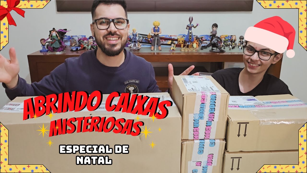 🎅 Especial de Natal! Abrimos Caixas Misteriosas de Snacks e Gomas 🍬🎁 (Final Surpreendente) #misterio