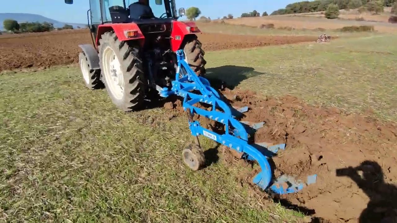 Başak 2075 ünlü 9no 5 li pulluk çift sürümü..