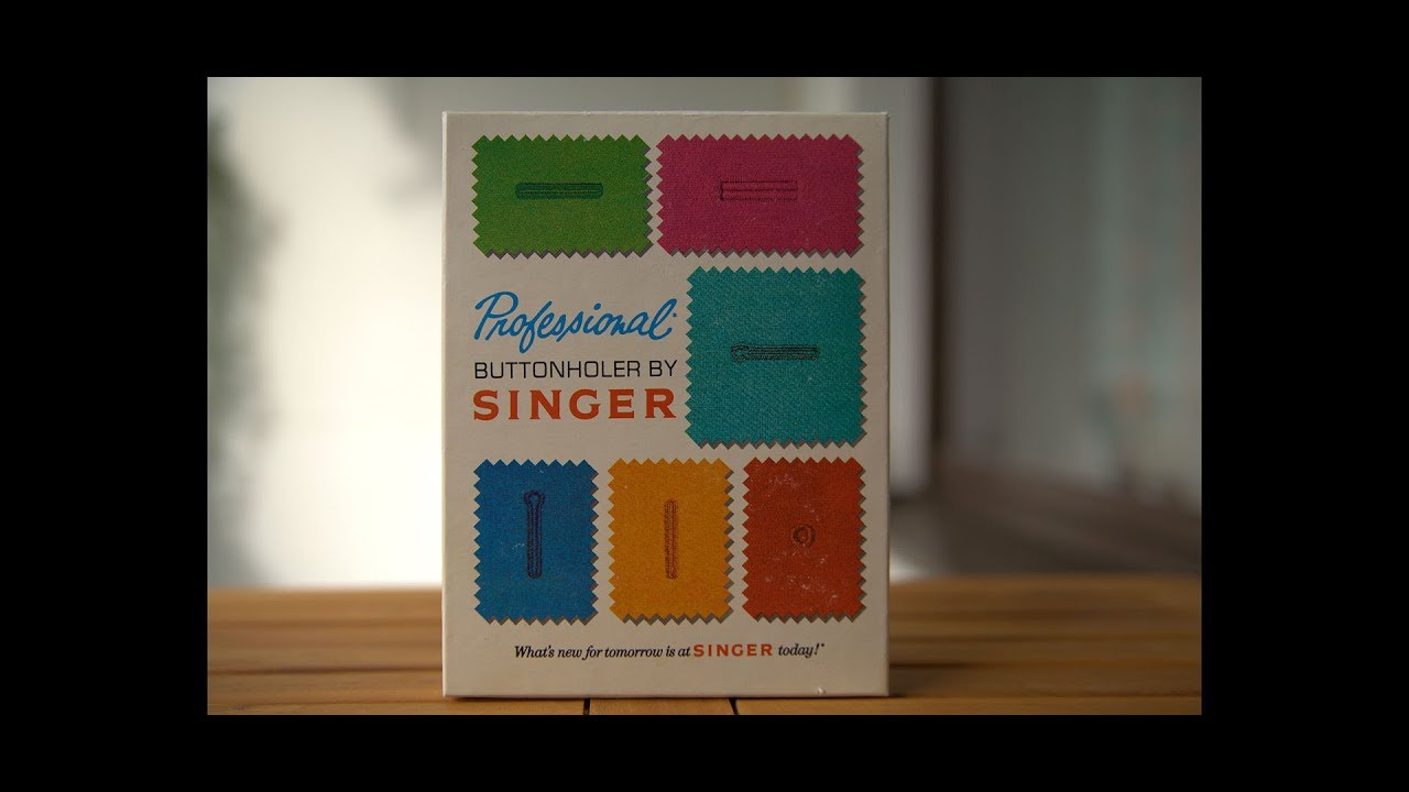 Professional buttonholer with Singer 328K.