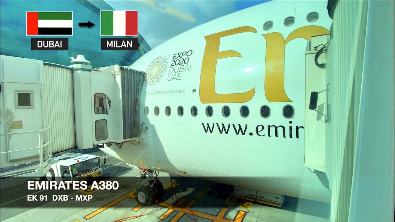 TRIP REPORT | Emirates A380 | Dubai DXB ✈ Milan MXP | Economy Class