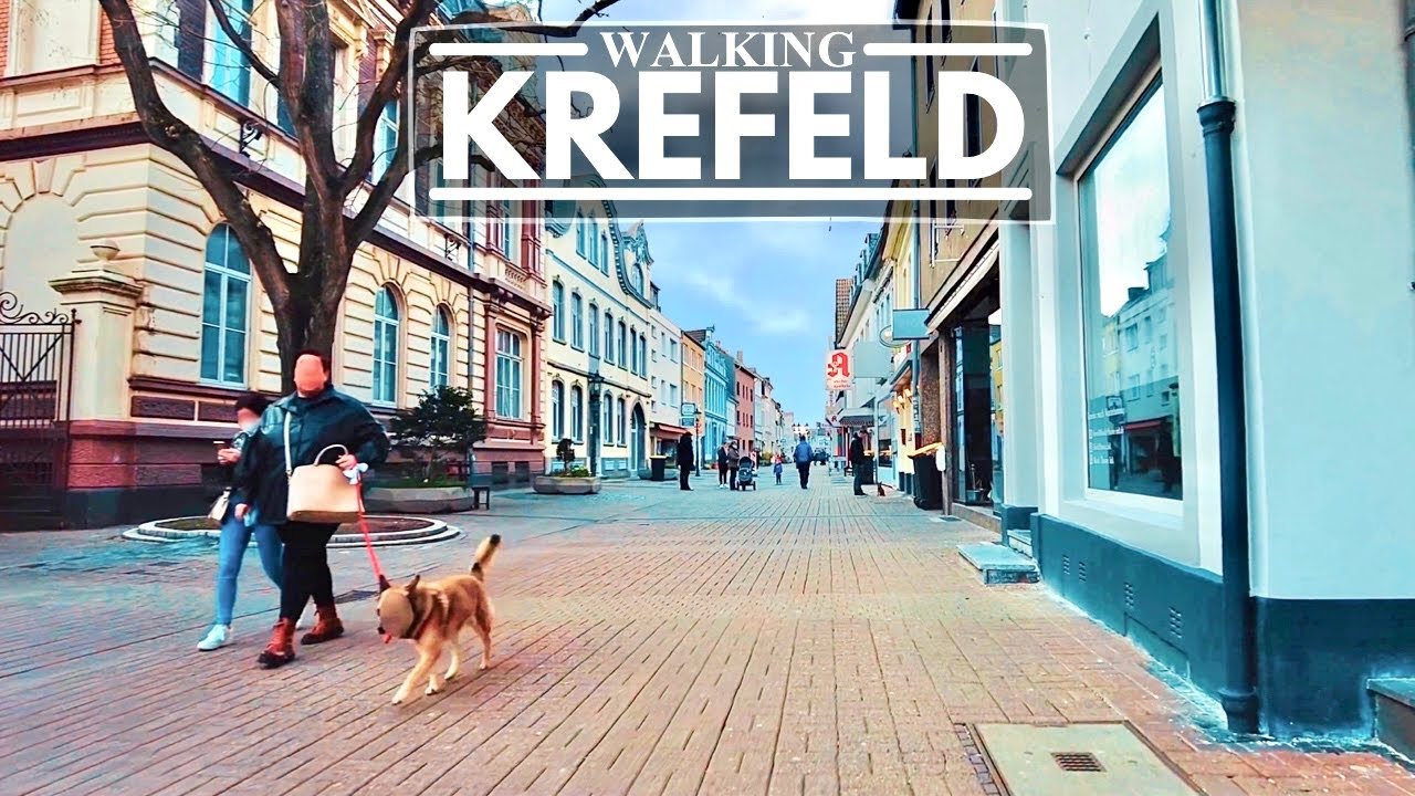 Germany 4K Walking Tour - Krefeld Uerdingen: City at the River Rhine
