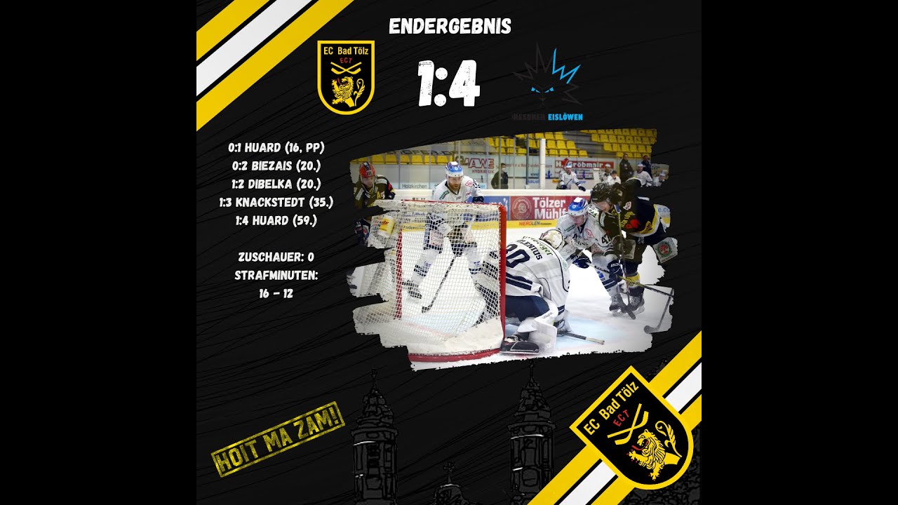 Tölzer Löwen 1:4 Dresdner Eislöwen (26.02.2021)