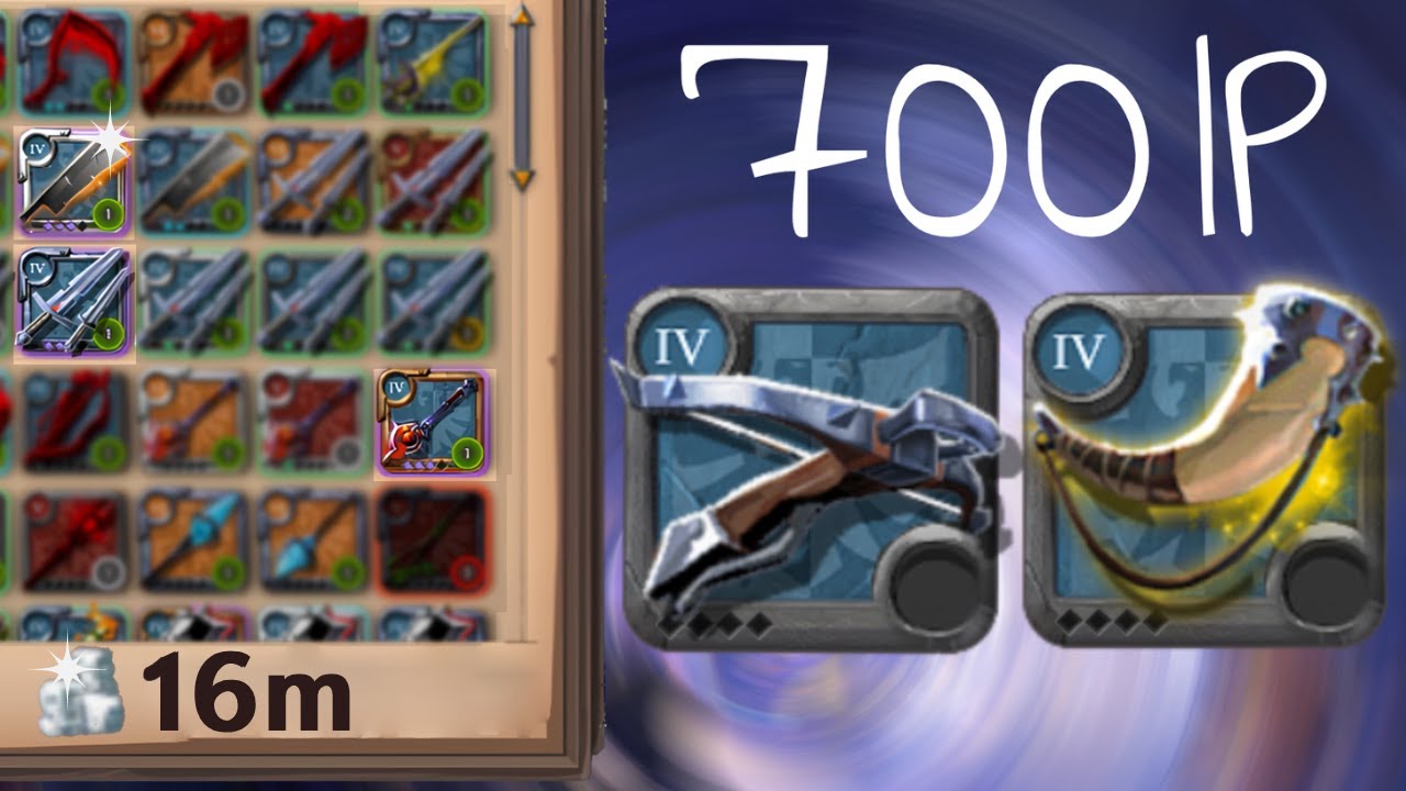 700 IP is enough for this build - light crossbow albion online