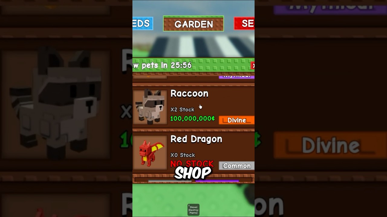 SECRET PET ONLY Shop from Owner Of Grow a Garden!
