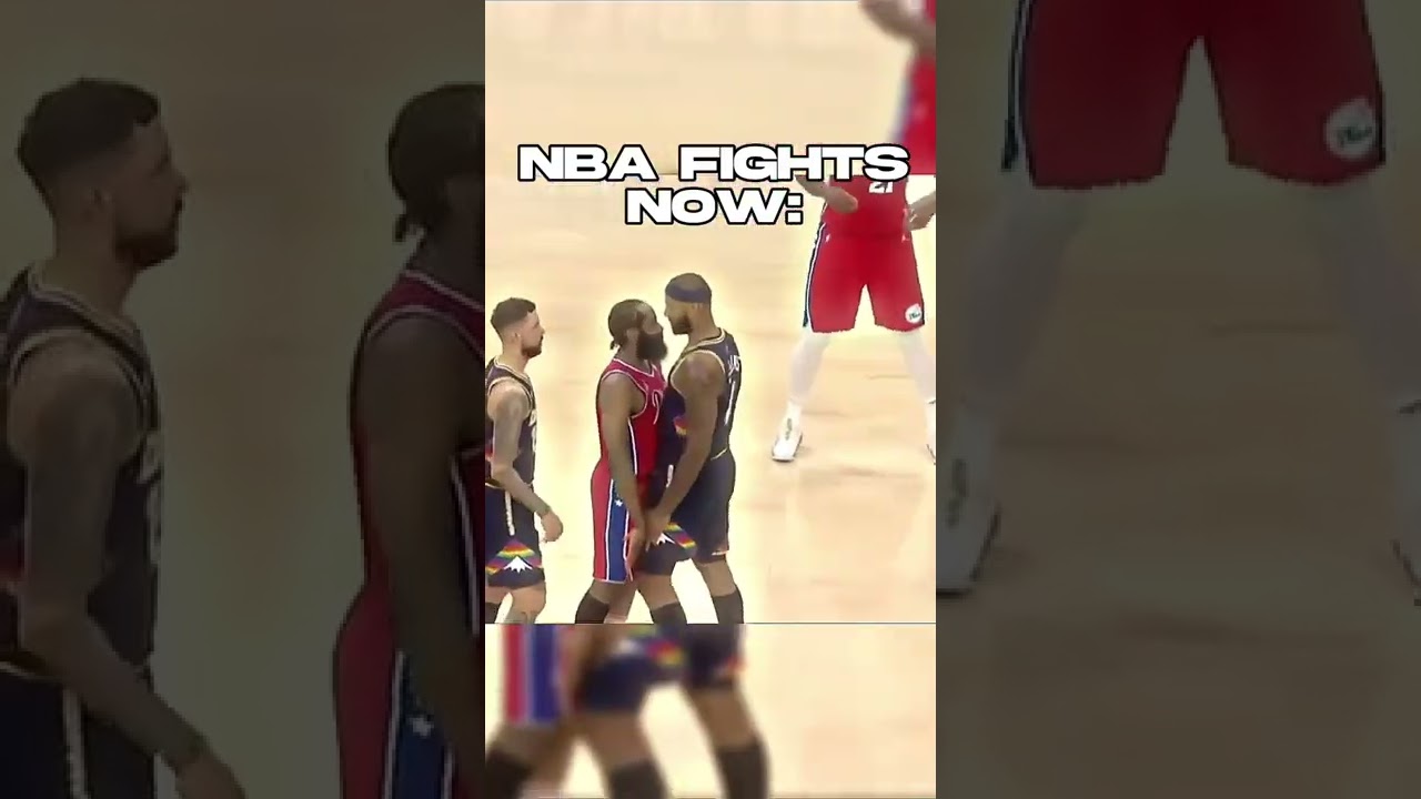 NBA fights Then Vs Now 🏀💪 #shorts #nba
