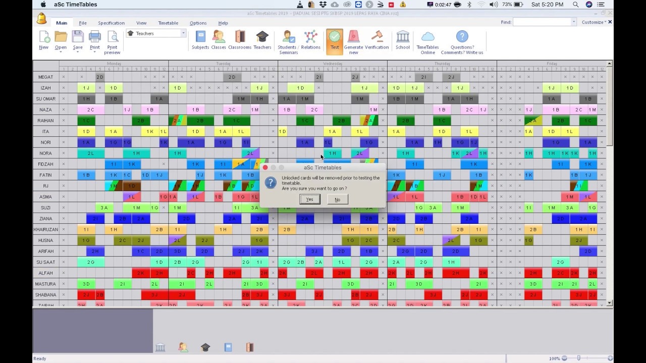 aScTimetables Training -  How to use 3 recess and ensure no clash