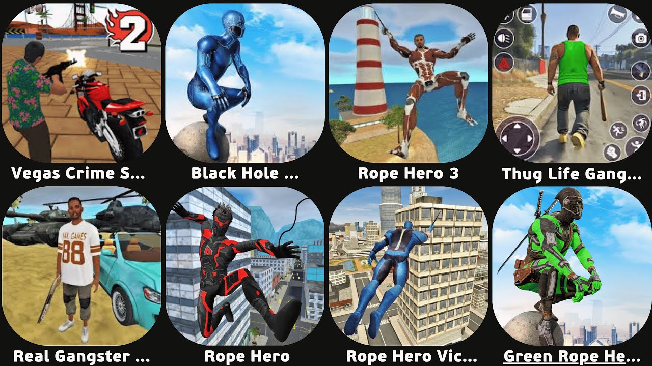 Thug Life Gangster City Crime,Rope Hero Vice Town,Real Gangster Crime,Gangster Mafia,Roblox