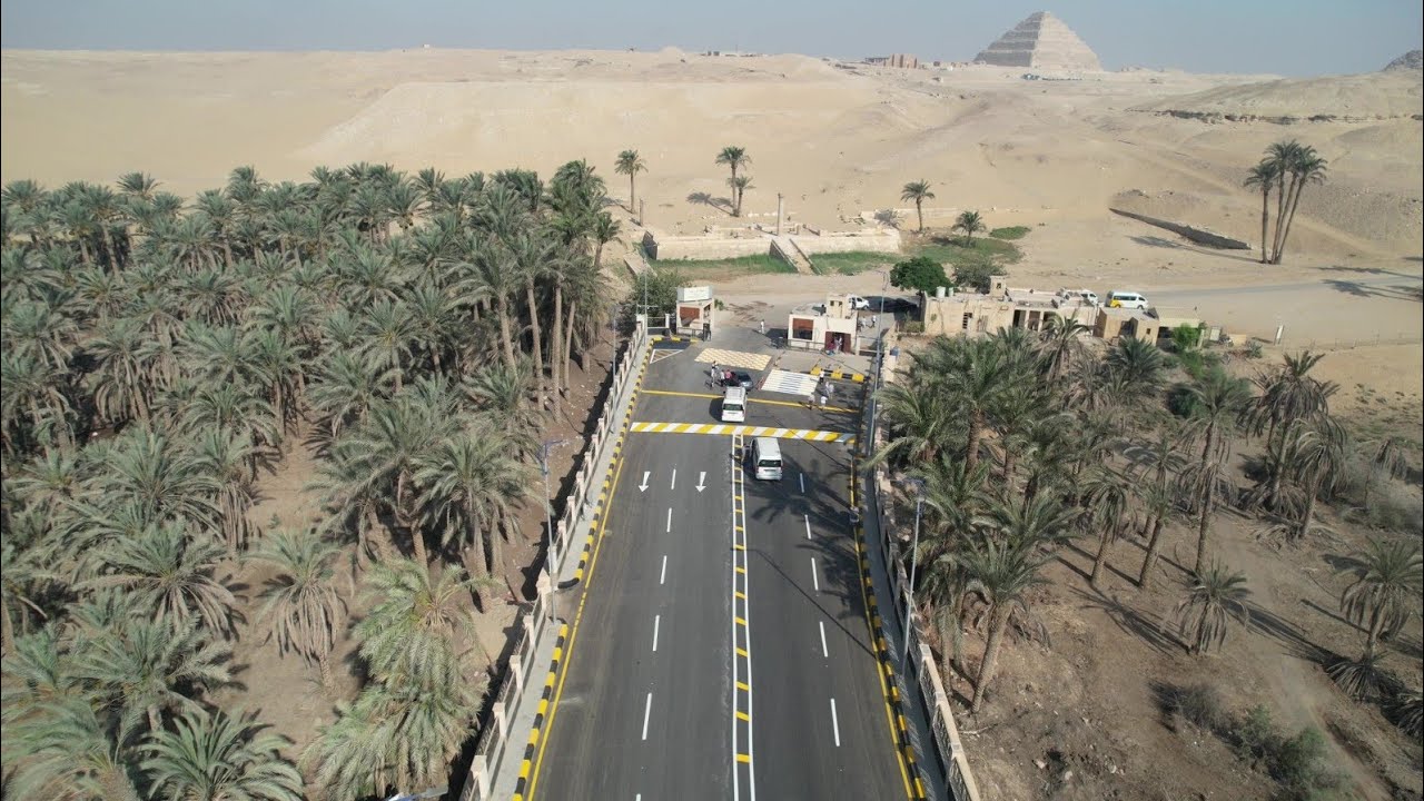 طريق سقارة السياحي قبل وبعد التطوير.. روعة