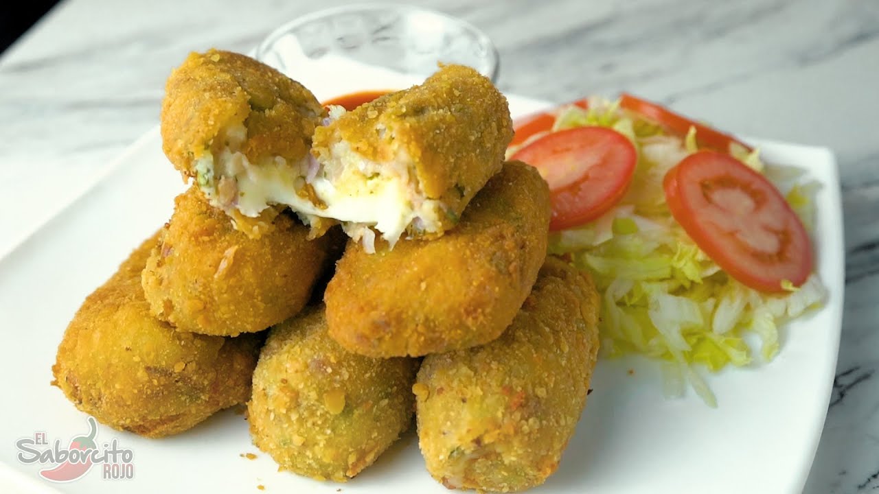 Croquetas de Papa Rellenas de Queso - 