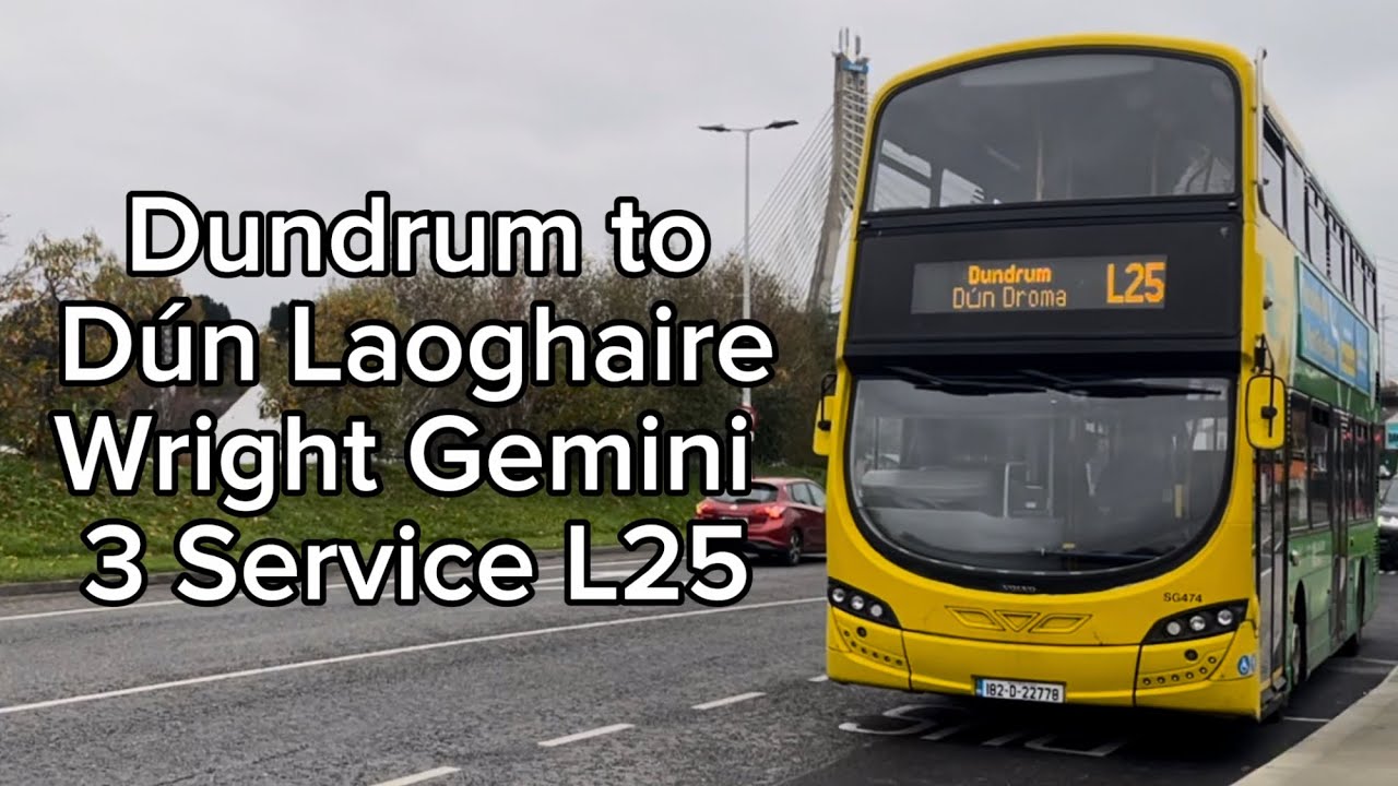 Route: L25 *FULL ROUTE* | Dundrum to Dún Laoghaire | Dublin Bus Wright Gemini 3 SG474 |