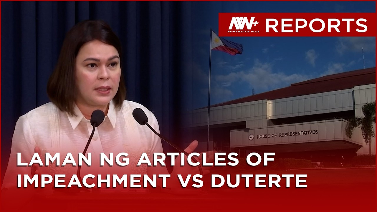 Laman ng articles of impeachment vs Duterte | NewsWatch Reports
