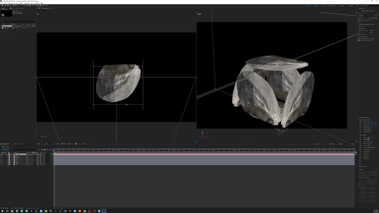 3D Layers and Pre-composing