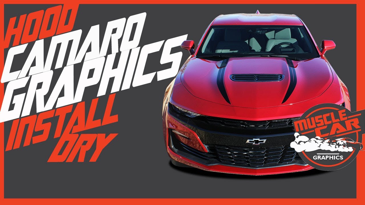 2020-2019 Chevy Camaro Hood Decals SS or RS WIDOW HOOD STRIPES Install Placement Tips | MuscleCar