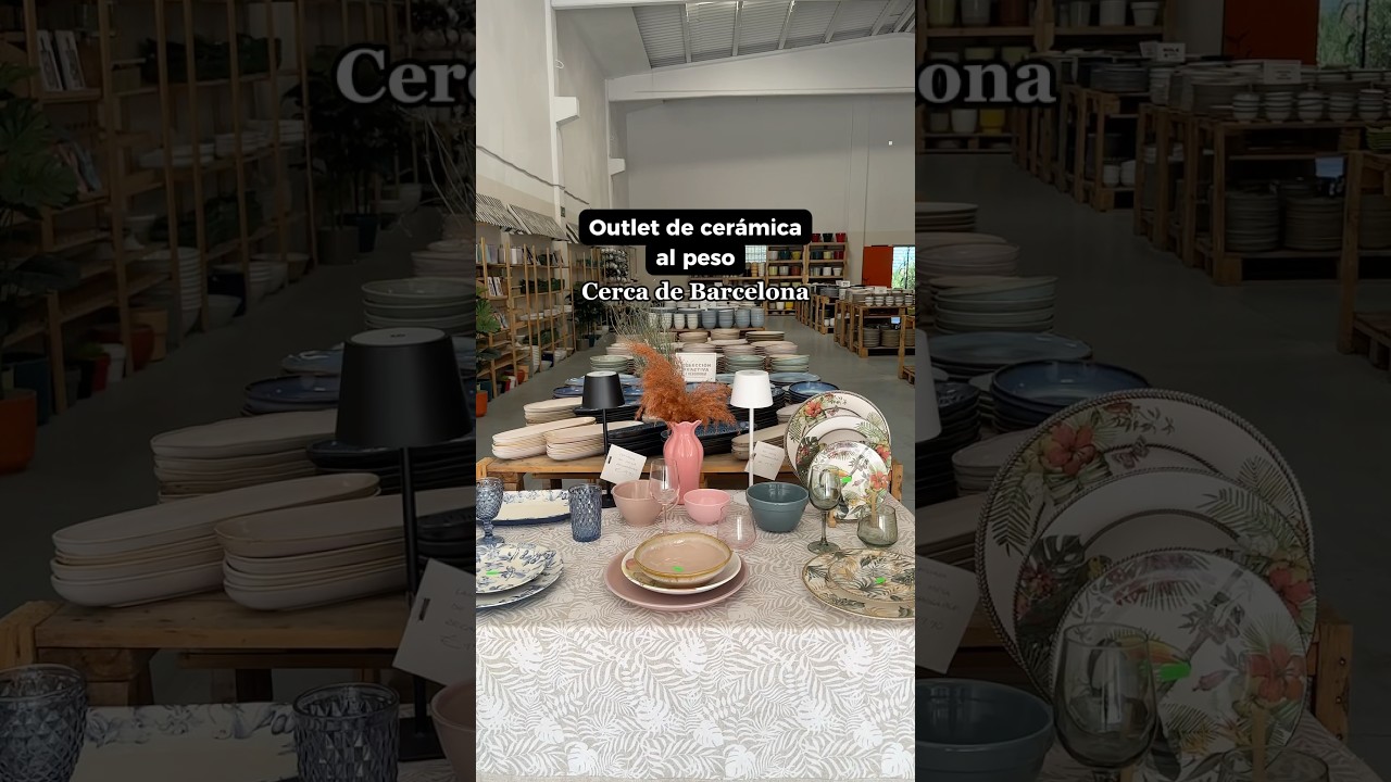 Outlet de cer&aacute;mica al peso cerca de Barcelona 🍶