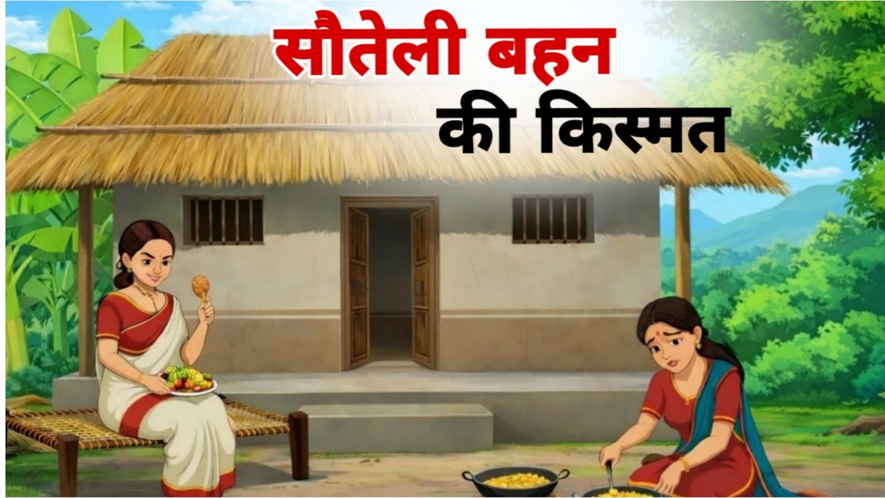 सवतेली बहेन की किस्मत | savteli bahen ki kismat | Cartoon Story | Hindi Moral Story