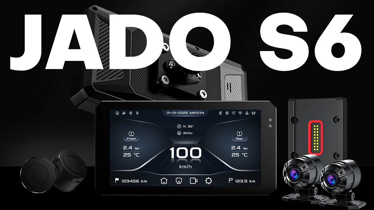 Unboxing Jado S6 | Carplay Android Auto Moto 6 Pollici + Dashcam Sensori TPMS #carplay #motorcycle
