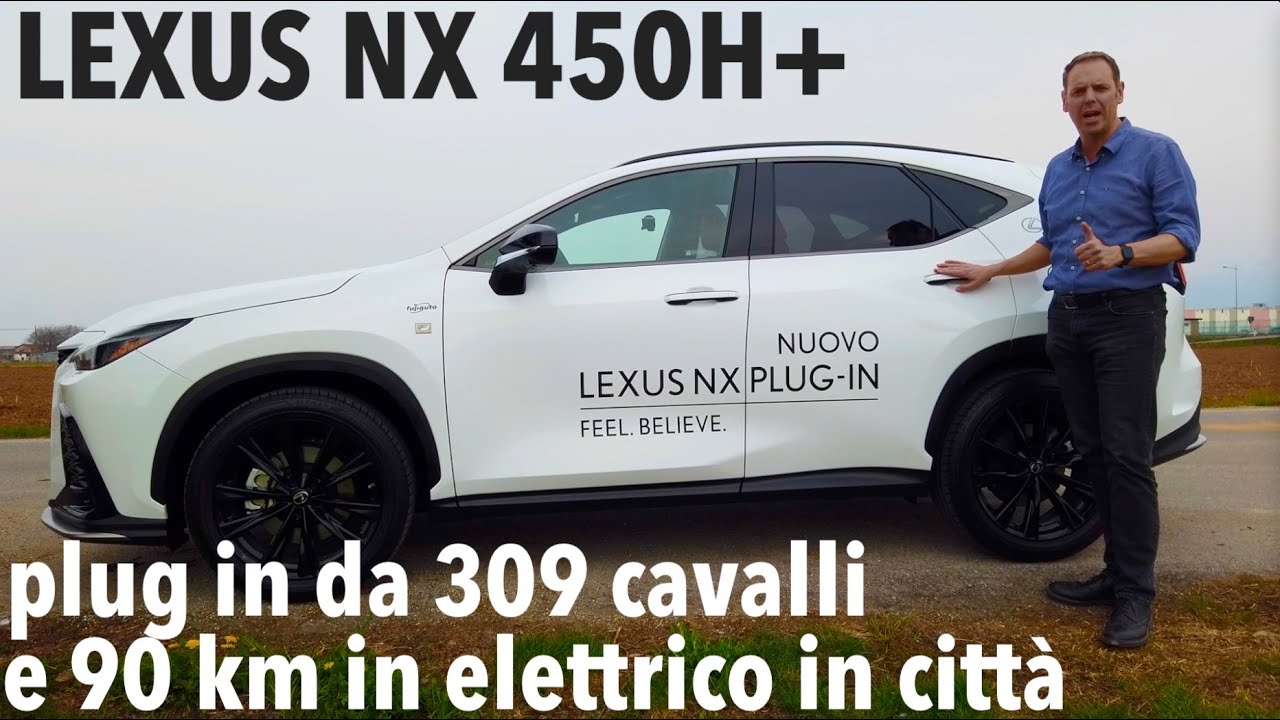 Nuova LEXUS NX 450H+ plugin hybrid: qui la F-Sport da 309 cavalli, oltre 90 km in elettrico in città