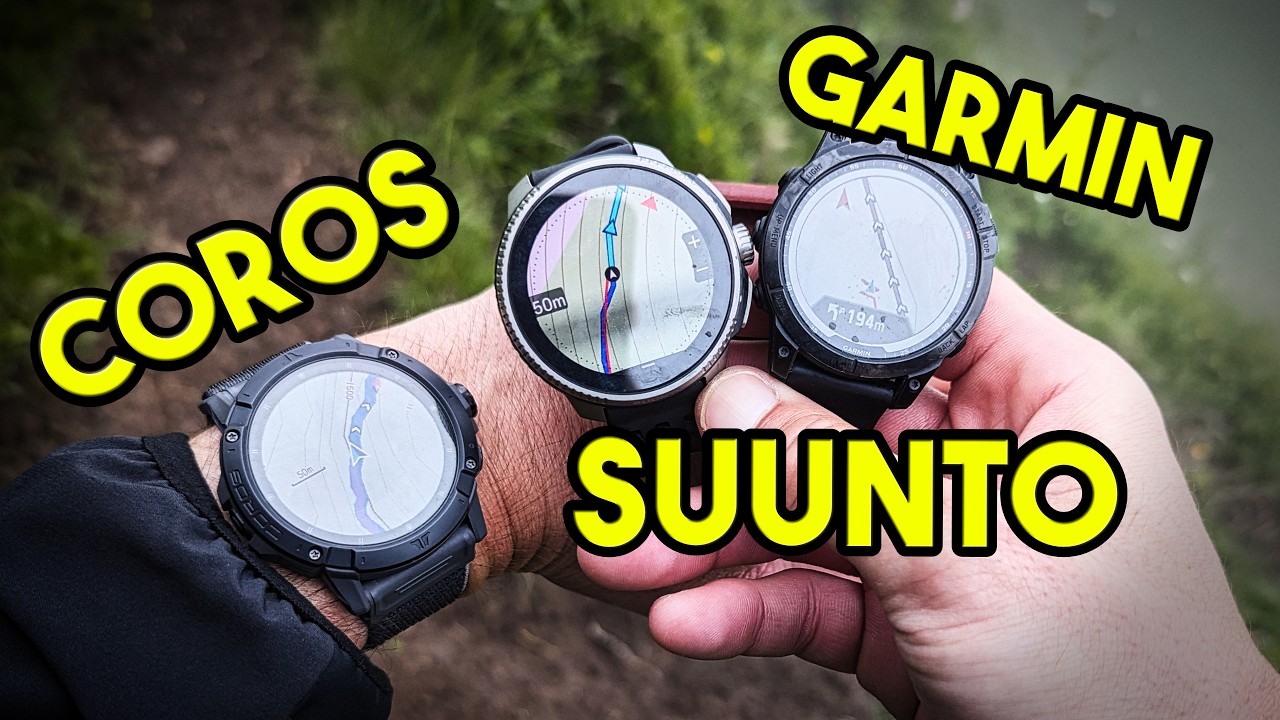 TEST DE MONTRES GPS EN RANDONNÉE : Garmin VS Coros VS Suunto