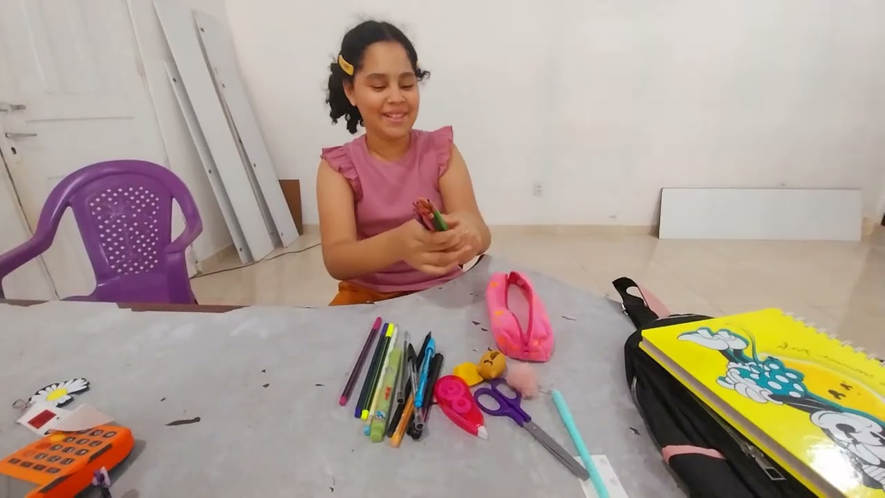 Mostrando meu material escolar de 2026🤩🤩🤩