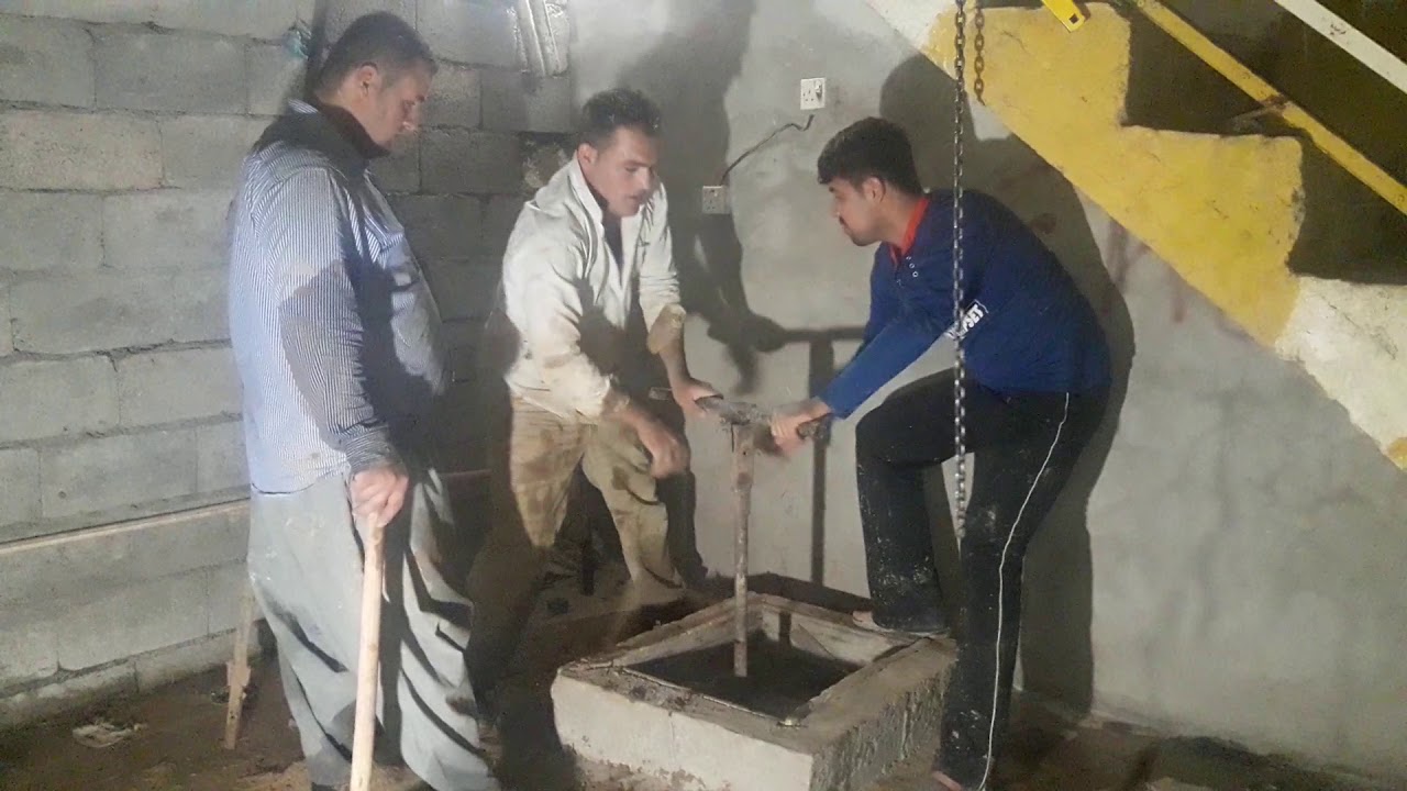 بیری ئاو  حفر المــــا من المحافضە حلبجه
