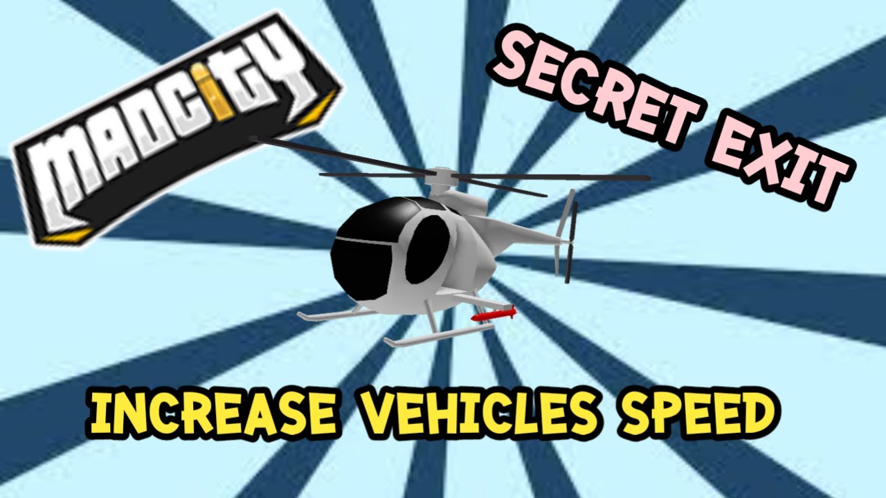 mad city glitch and tips ep 8 : GLITCH INCREASE VEHICLE SPEED & SECRET EXIT GUN SHOP