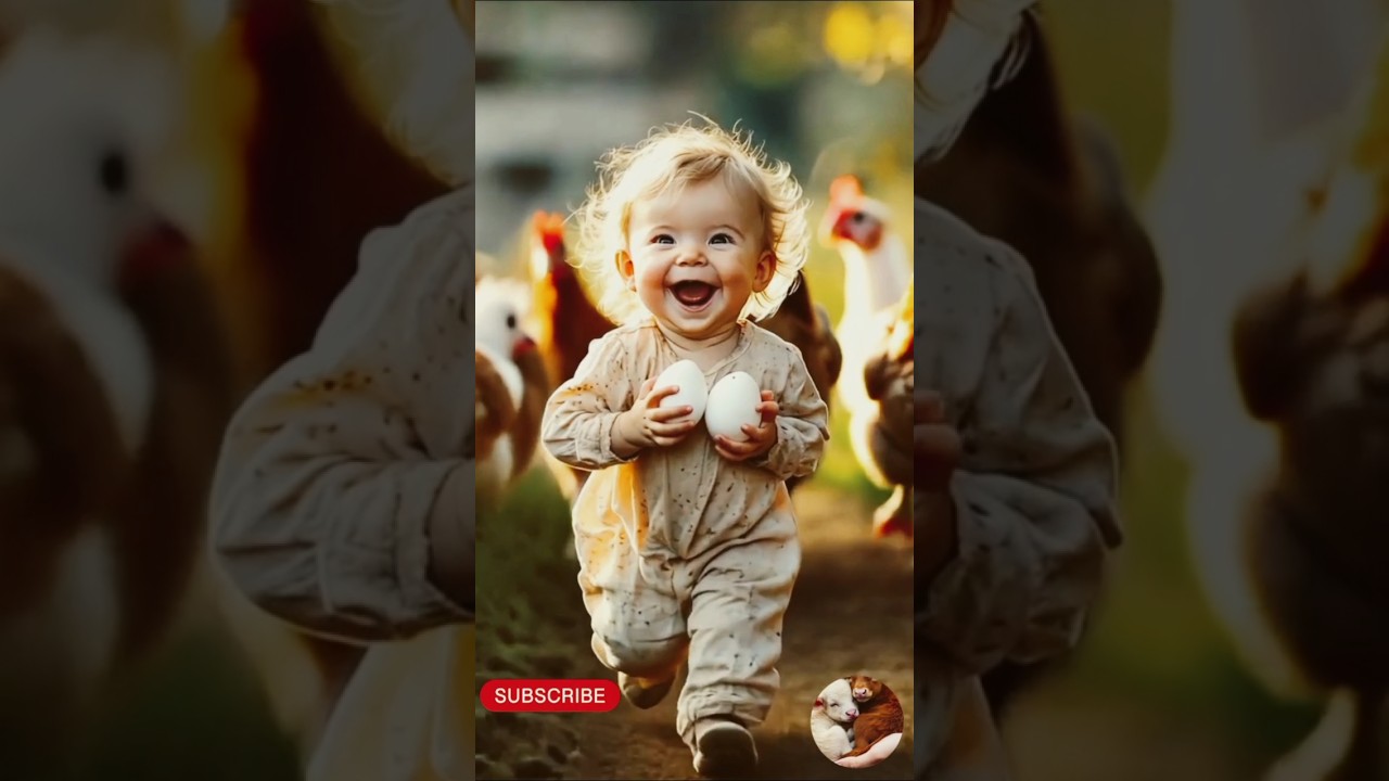 baby and hen story#Ai#animals#vira AI To video#shorts ai video