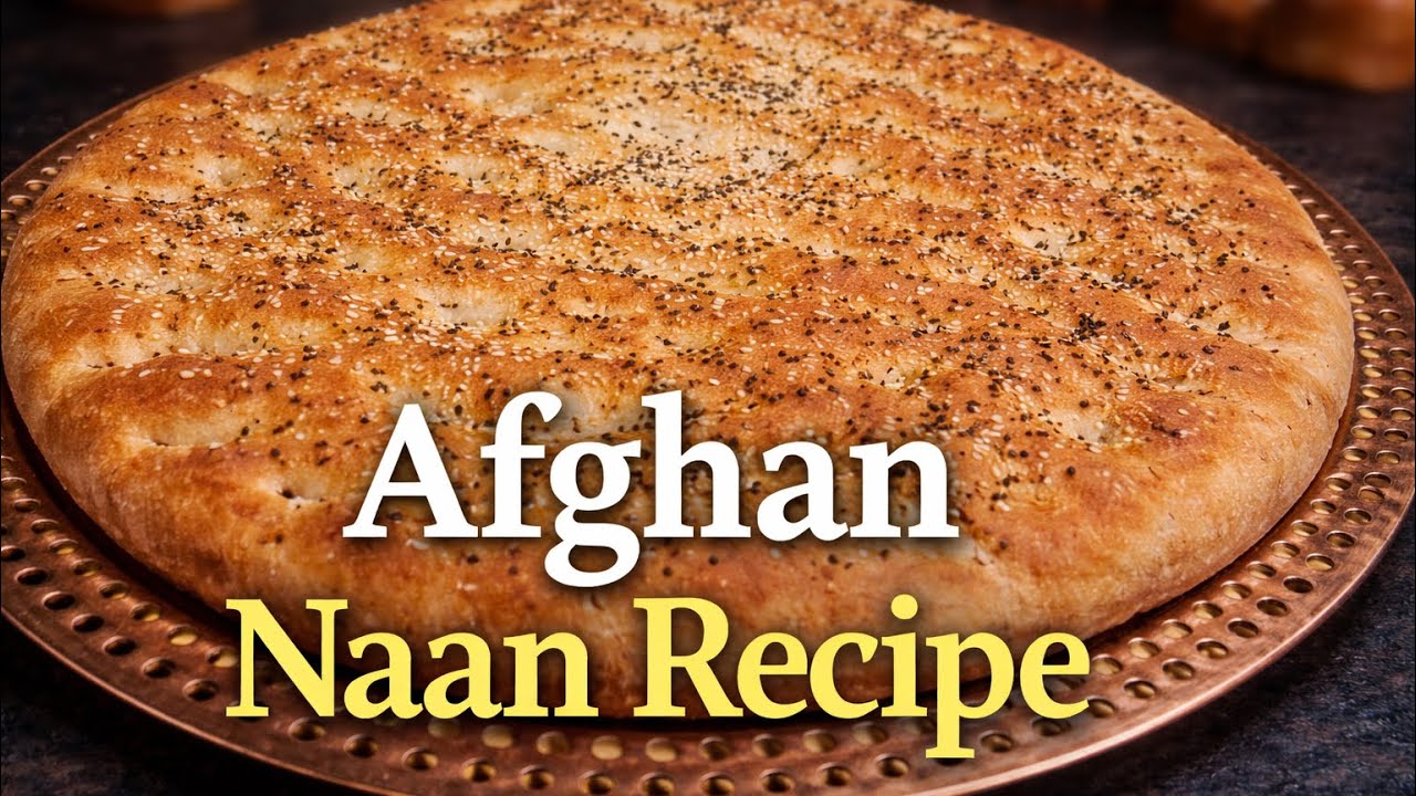 🥖 Easy Afghan Naan at Home| نان خانگی ساده و آسان                 #food #breadrecipe #naan 