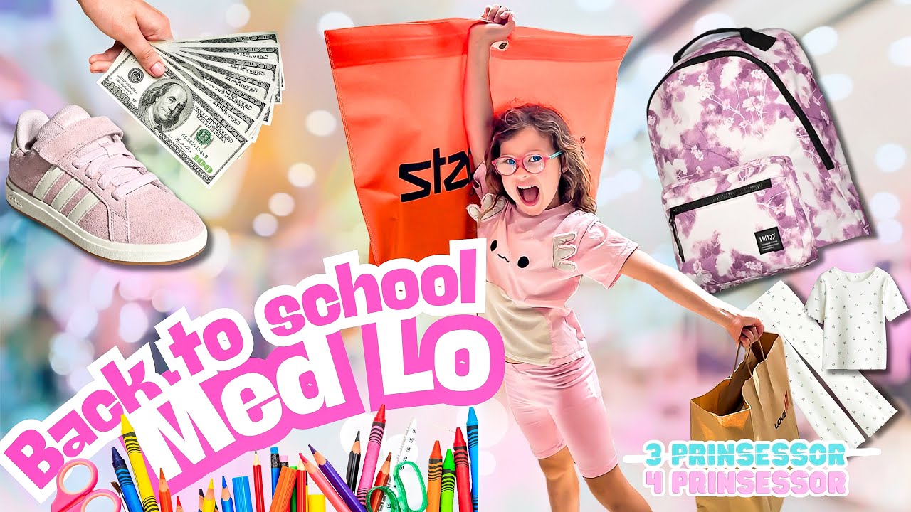 Lo b&ouml;rjar skolan😱📚📝 Shoppar skolkl&auml;der och b&ouml;rjar p&aring; en ny gymnastik🤸🏽&zwj;♀️🛍️ -3prinsessor VLOGG