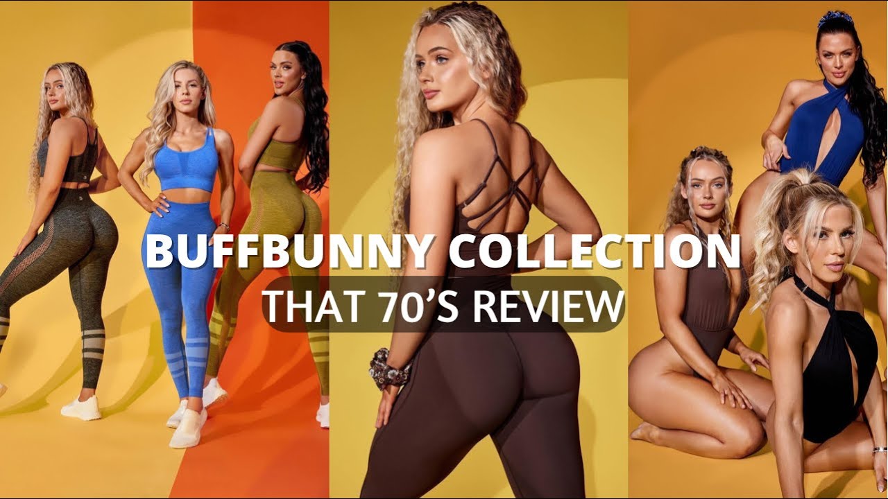 BUFFBUNNY That 70s COLLECTION Activewear try-on haul & review| honest opinion trendy retro leggings