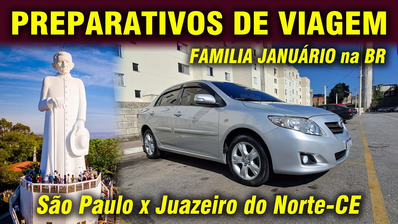 Preparativo de Viagem ao Nordeste Corolla 2009 São Paulo x  Ceará@FAMÍLIA JANUÁRIO NA BR Manutenção