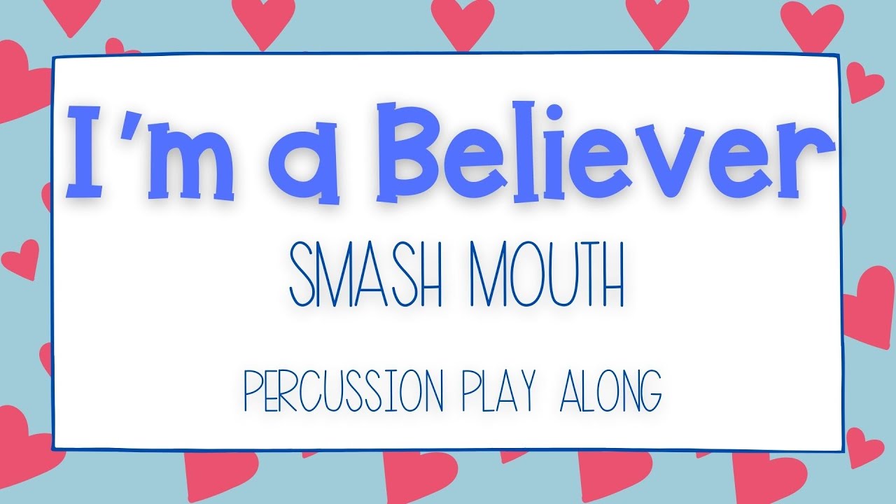 I'm A Believer Percussion Play Along - Easy