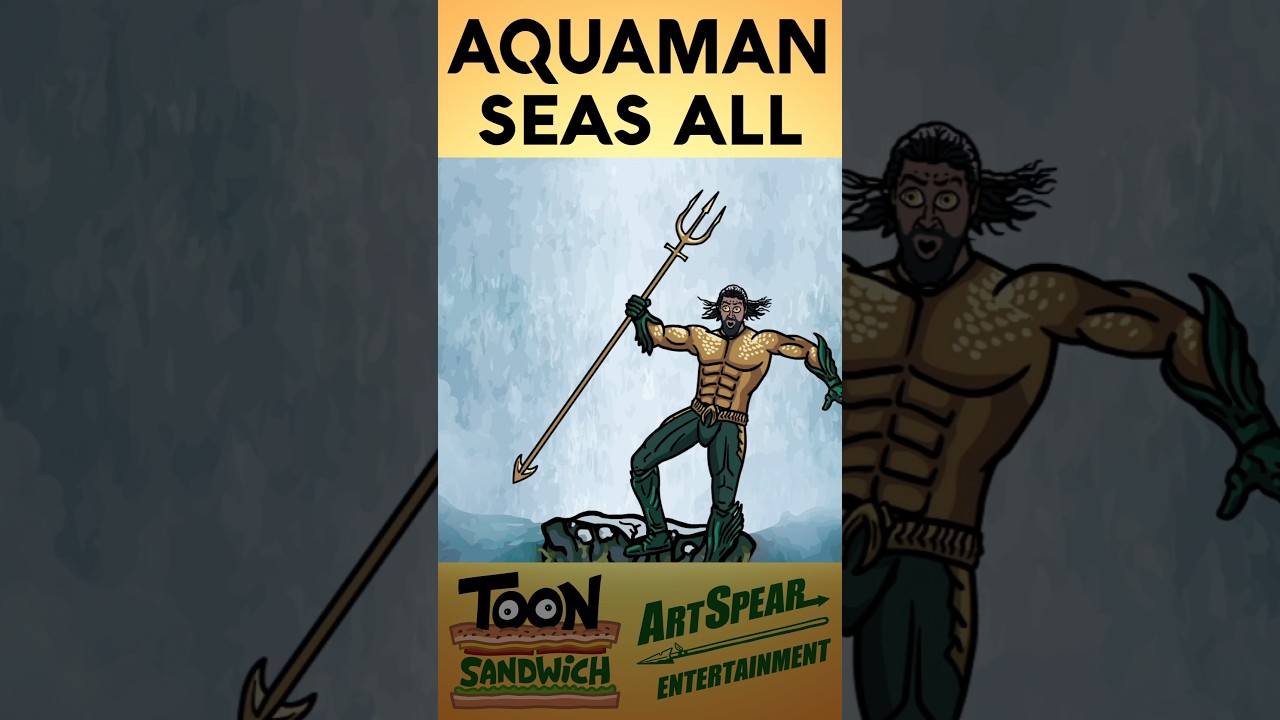 Aquaman trips hard - TOON SANDWICH #funny #aquaman #dc #superhero #movie #parody #animation