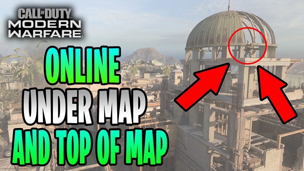 COD MW: *RAMMAZA* Under Map Online & Top Of Map Glitch Crossbow Jumps Solo (A.P 1.13)