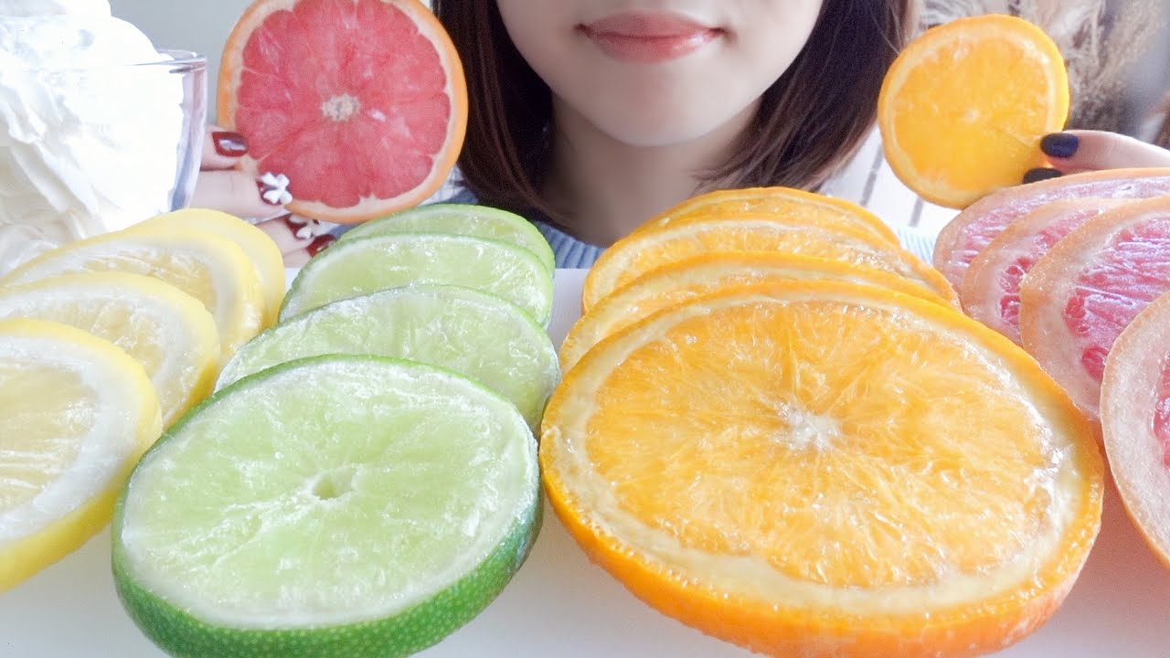 【咀嚼音】冷凍シトラスを食べたら酸っぱすぎて悶絶【ASMR/EATINGSOUNDS】